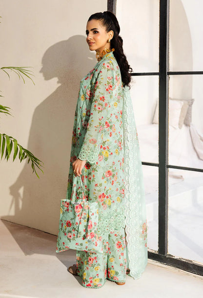 Digitally Printed & Schiflli Embroidered Lawn - Serena 08884
