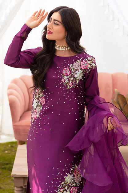 Vanya Embellished Raw Silk Shirt (Leftover)