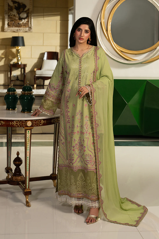 2 Piece Pista Green Pret (Leftover) - Maryam & Maria