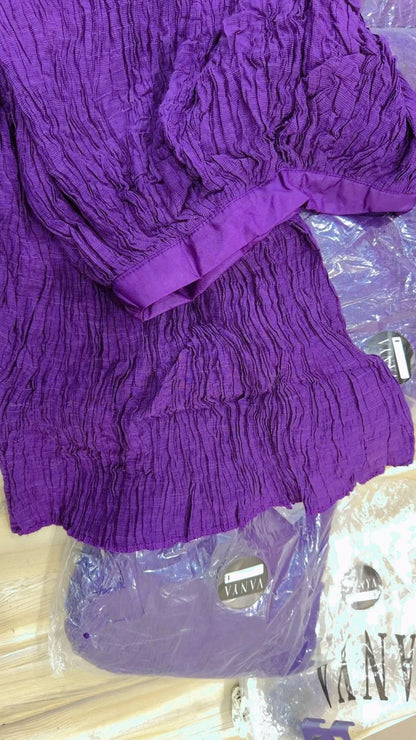 Vanya - Violet Crushed Sharara (Leftover)
